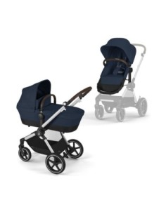 Cybex - Passeggino EOS LUX 2in1 Telaio Silver - Spedizione Gratuita