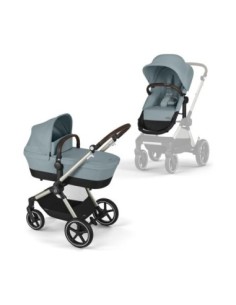 Cybex - Passeggino EOS LUX 2in1 Telaio Taupe - Spedizione Gratuita