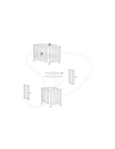 Hugs Factory - ZeroSei Lettino + Kit Trasformazione - Spedizione Gratuita