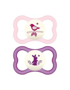 MAM - Air Night 6+ Silicone Confezione Doppia Femmina