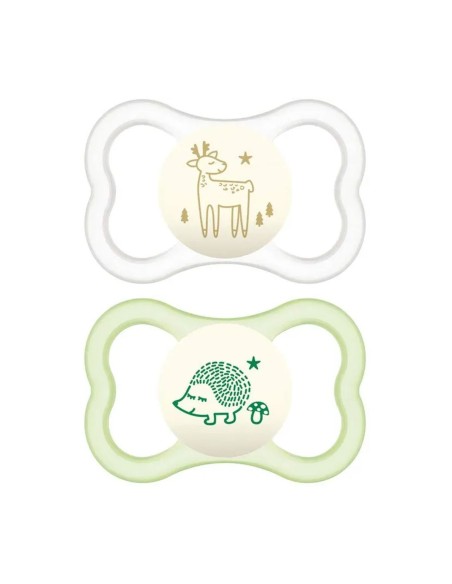 MAM - Air Night 6+ Silicone Confezione Doppia Neutro