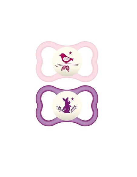 MAM Air Night 16+ Silicone Confezione Doppia Femmina