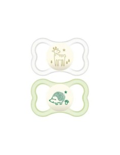 MAM - Air Night 16+ Silicone Confezione Doppia Neutro