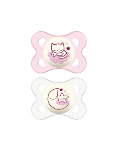 MAM - Original Night 2-6m Silicone Confezione Doppia Femmina