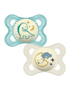 MAM - Original Night 2-6m Silicone Confezione Doppia Maschio