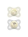 MAM - Original Night 2-6m Silicone Confezione Doppia  Neutro