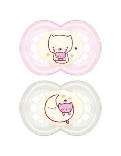 MAM - Original Night 6+ Silicone Confezione Doppia Femmina
