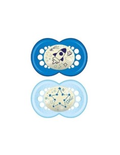 MAM - Original Night 16+ Silicone Confezione Doppia Maschio