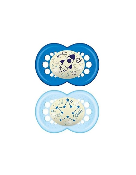 MAM - Original Night 16+ Silicone Confezione Doppia Maschio