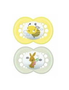 MAM - Original Night 16+ Silicone Confezione Doppia Neutro