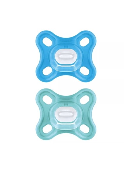 MAM - Comfort 0-2M Silicone Confezione Doppia Maschio