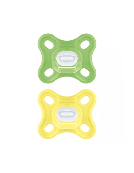 MAM - Comfort 0-2M Silicone Confezione Doppia Neutro
