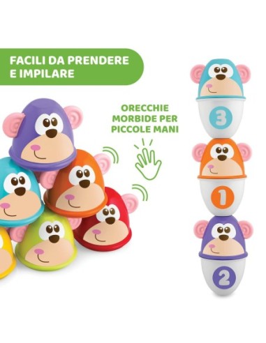 Chicco - Gioco Bowling Monkey Strike
