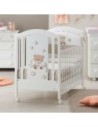 Azzurra Design - Lettino Bonne Nuit Bianco-Avana - Spedizione Gratuita