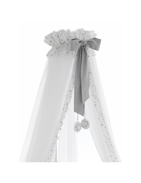Azzurra Design - Velo Zanzariera Giroletto con Asta Contact Olallà Grigio