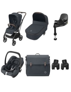 Maxi Cosi - Trio Leona 2 + Navicella Oria + Ovetto Cabriofix + Adattatori Ovetto + Base Cabriofix + Borsa - Spedizione Gratuita 2