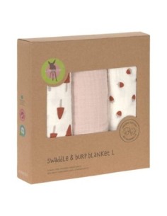Lassig - Mussola Little Forest 85x85cm - 3 pezzi per confezione 2