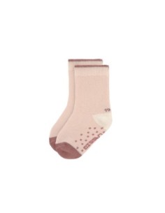 Lassig - Calzini Antiscivolo 2 pezzi OFFWHITE/POWDER PINK numero 19-22 2