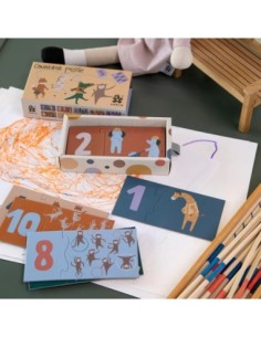Sebra - Counting Puzzle 1-10 - Toes/Builders 2