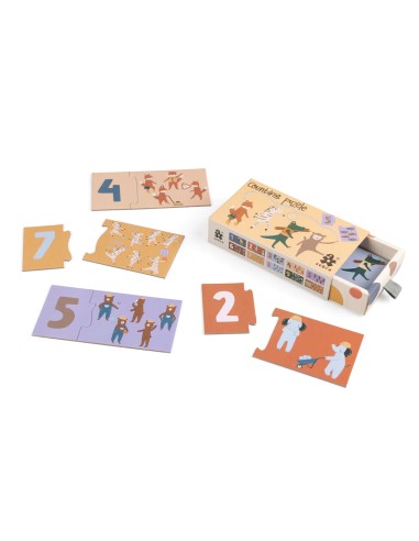 Sebra - Counting Puzzle 1-10 - Toes/Builders