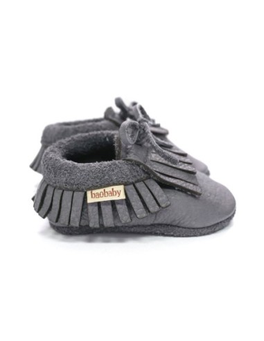 Baobaby - Mocassini Baby Grey 2XS