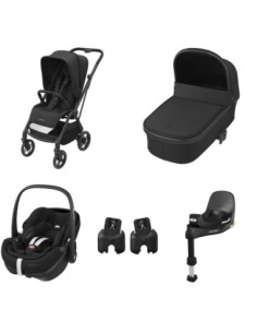Maxi Cosi - Trio Leona2 + Navicella Oria + Seggiolino Auto Pebble360 Pro + Base FF360Pro + Adattatori Seggiolino