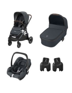 Maxi Cosi - Trio Adorra2 + Navicella Oria + CabrioFix I-size + Adattatori