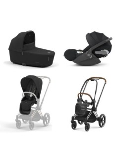 Cybex - Trio Priam Con Telaio Chrome Brown e seggiolino Cloud T i-Size