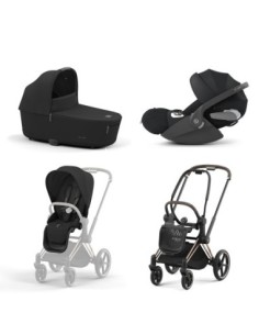 Cybex - Trio Priam Con Telaio Rosegold e seggiolino Cloud T i-Size