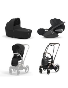 Cybex - Trio E-Priam Con Telaio Rosegold e seggiolino Cloud T i-Size