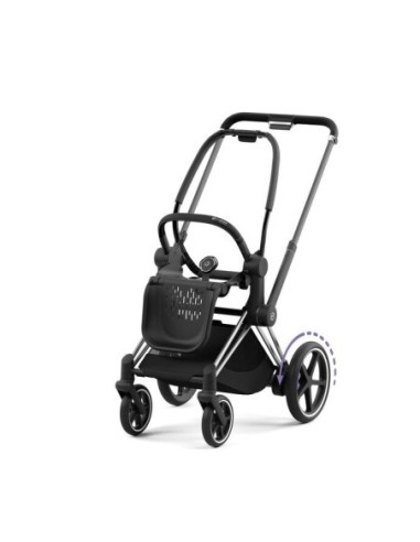 Cybex - Trio E-Priam Con Telaio Chrome Black e seggiolino Cloud T i-Size