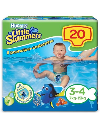 Huggies - Little Swimmers 3-4 (7-15KG) x20 MAXI PACK