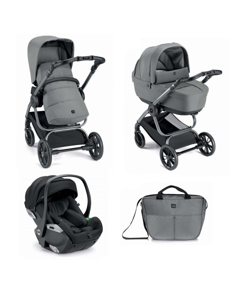Cam - Trio Techno Babila Con Seggiolino Auto Relax I-Size - Spedizione Gratuita