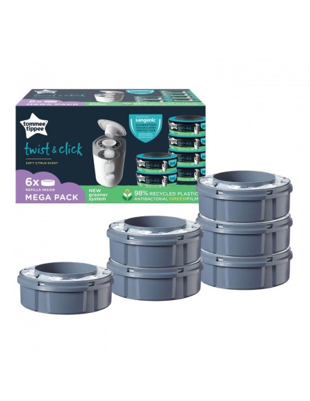 Tommee Tippee - Ricarica 6 Pezzi Per Twist & Click Sangenic