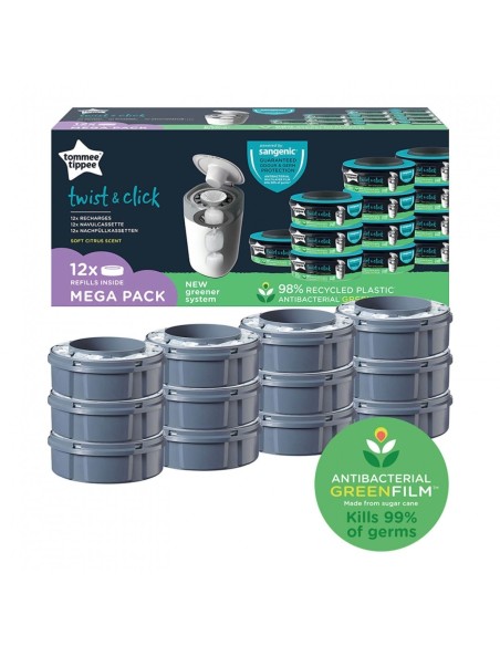 Tommee Tippee - Ricarica 12 Pezzi Per Twist & Click Sangenic