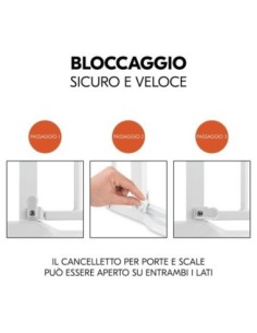 Hauck - Cancelletto Clear Step Autoclose 2 Set+21cm 2