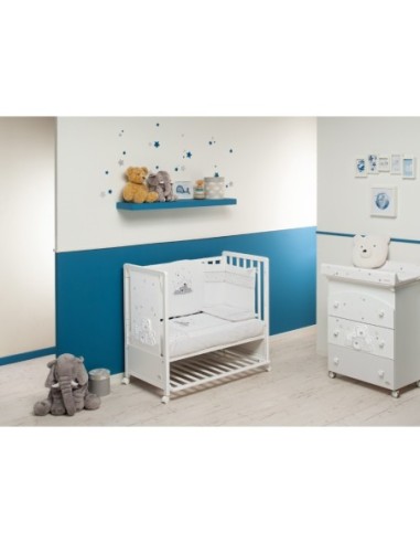 Foppapedretti - lettino Pikkoletto, materasso e completo piumone Dolcestella Bianco