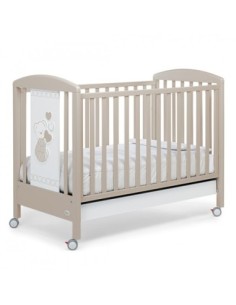 Foppapedretti - cameretta DolceCuore 500 tortora, bagnetto fasciatoio e completo piumone + materasso Jolly Plus Italbaby OMAGGIO 2