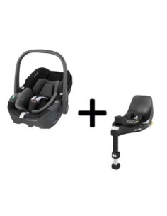 Maxi Cosi - Bundle Pebble 360 40/83cm Black + Base Family Fix 360 Isofix + SPEDZIONE OMAGGIO
