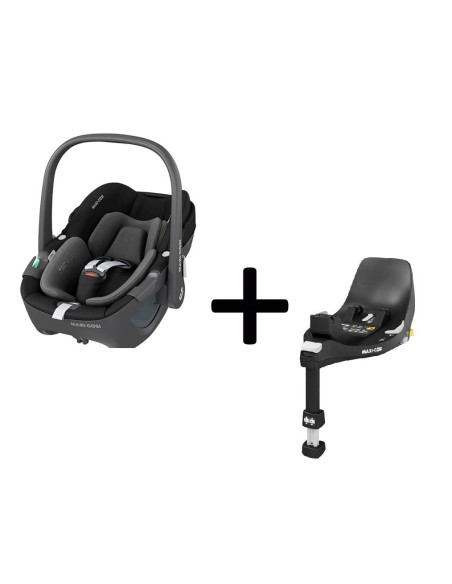 Maxi Cosi - Bundle Pebble 360 40/83cm Black + Base Family Fix 360 Isofix + SPEDZIONE OMAGGIO