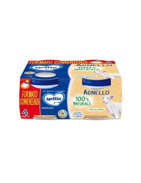 Mellin - Omogeneizzato Agnello 4x80G