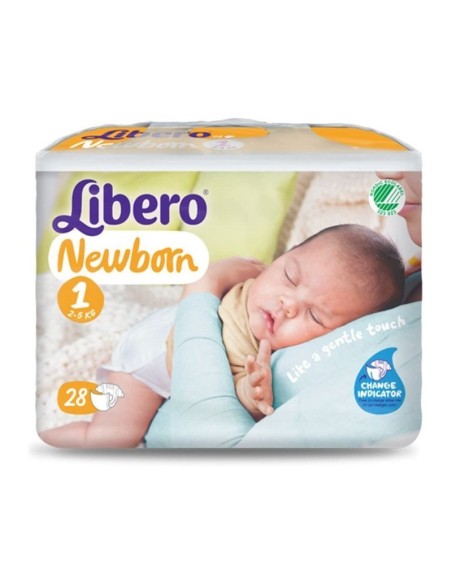 Libero - Pannolini Newborn Taglia 1 2-5Kg 28 Pezzi