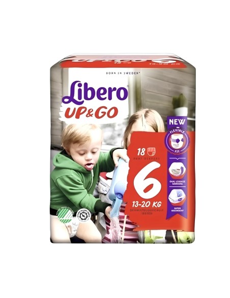 Libero - Pannolini Up&Go Taglia 6 13-20KG 18 Pezzi