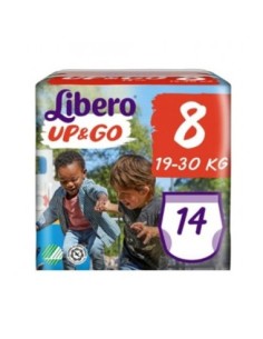 Libero - Pannolini Up&Go Taglia 8 19-30KG 14 Pezzi
