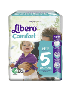 Libero - Pannolini Comfort Taglia 5 10-14KG 24 Pezzi