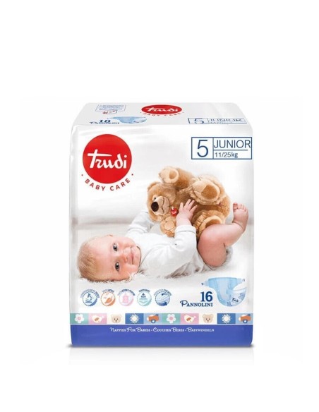 Trudi - Pannolini Taglia 5 Junior 11/25kg 16 Pezzi