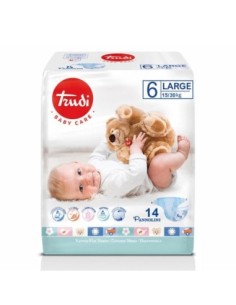 Trudi - Pannolini Taglia 6 Extralarge 15/30kg 14 pezzi