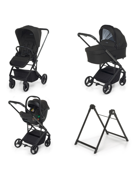 Foppapedretti - Trio TicToc Travel System i-Size Con Supporto Per Navicella Elevo In Omaggio - Spedizione Gratuita