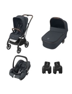 Maxi Cosi - Trio Leona2 + Navicella Oria + Ovetto Cabriofix + Adattatori Car Seat - Spedizione Gratuita