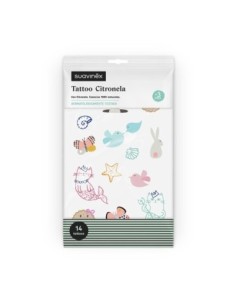 Suavinex - Tattoo Alla Citronella Confezione 14 Tatuaggi